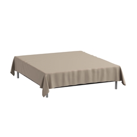 Glat lagen 270x270 cm - Bomuldssatin TC400 - sand - Supreme by Luna Denmark